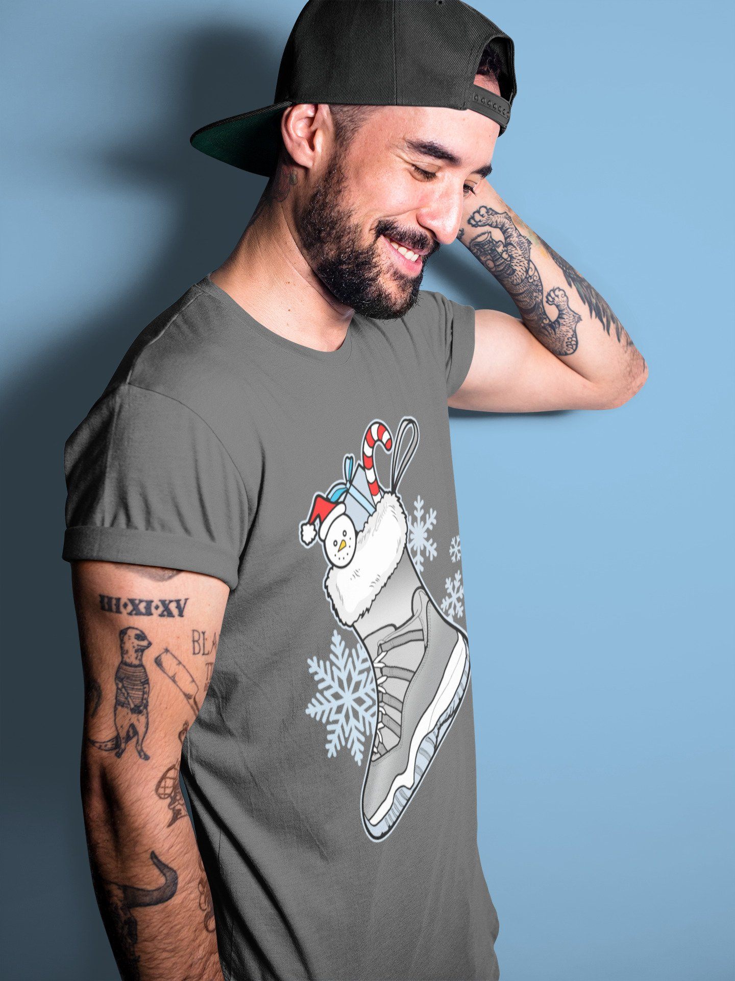 Jordan 11 Cool Grey Sneaker Match Tees Sneaker Stocking Sneaker Tees Jordan 11 Cool Grey Sneaker Release Tees Unisex Shirts