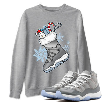 Jordan 11 Cool Grey Sneaker Match Tees Sneaker Stocking Sneaker Tees Jordan 11 Cool Grey Sneaker Release Tees Unisex Shirts