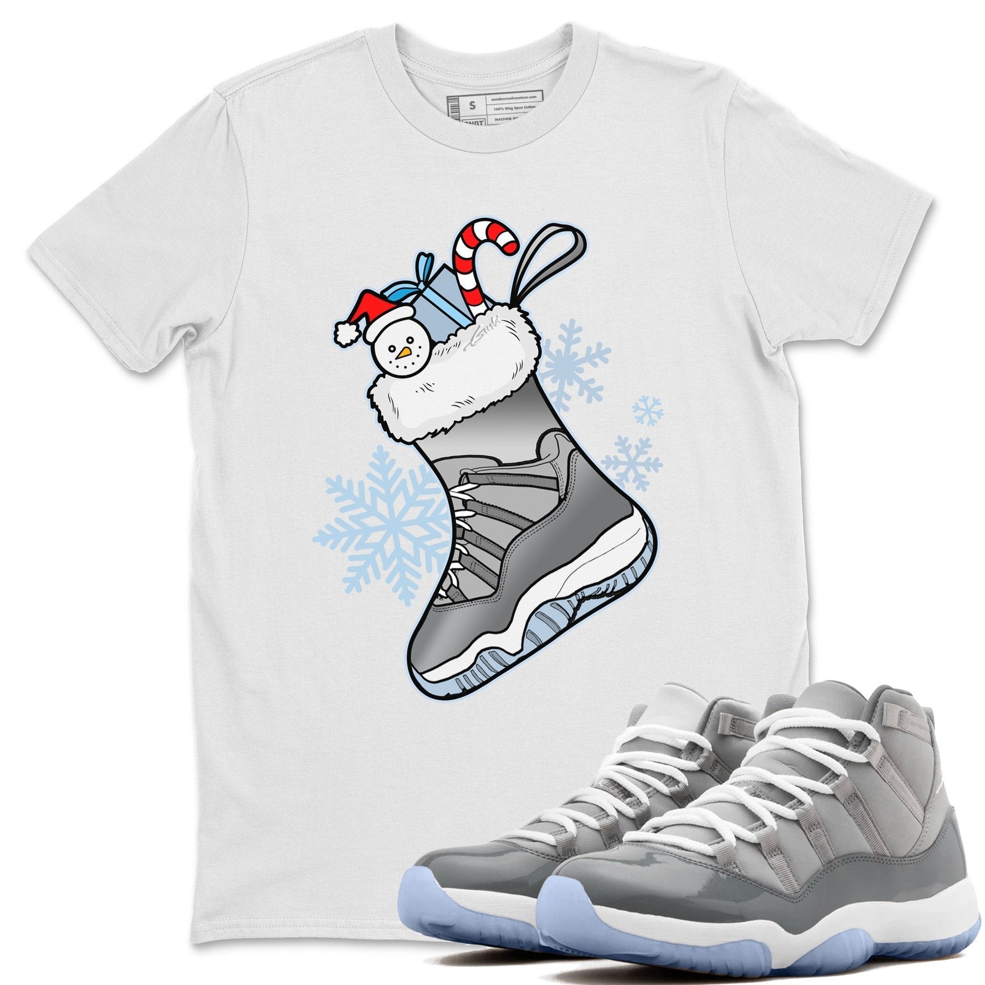 Jordan 11 Cool Grey Sneaker Match Tees Sneaker Stocking Sneaker Tees Jordan 11 Cool Grey Sneaker Release Tees Unisex Shirts