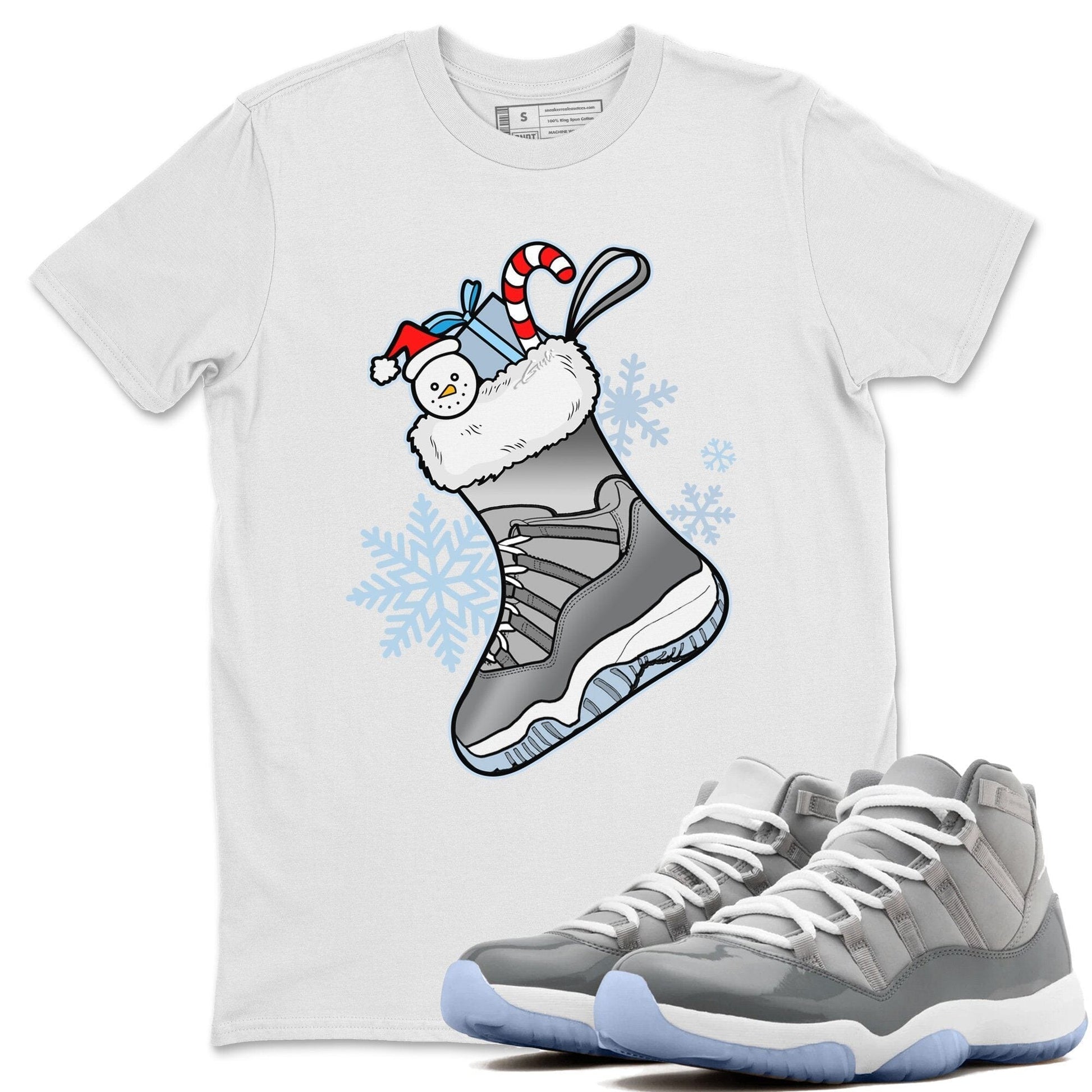 Jordan 11 Cool Grey Sneaker Match Tees Sneaker Stocking Sneaker Tees Jordan 11 Cool Grey Sneaker Release Tees Unisex Shirts