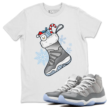 Jordan 11 Cool Grey Sneaker Match Tees Sneaker Stocking Sneaker Tees Jordan 11 Cool Grey Sneaker Release Tees Unisex Shirts