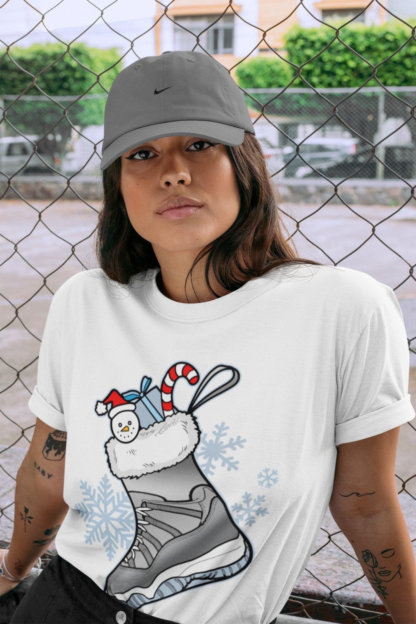 Jordan 11 Cool Grey Sneaker Match Tees Sneaker Stocking Sneaker Tees Jordan 11 Cool Grey Sneaker Release Tees Unisex Shirts