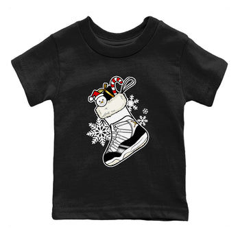 Air Jordan 11 Retro Gratitude shirt to match jordans Sneaker Stocking sneaker match tees Air Jordan 11 Gratitude SNRT Sneaker Release Tees Baby Toddler Black 2 T-Shirt