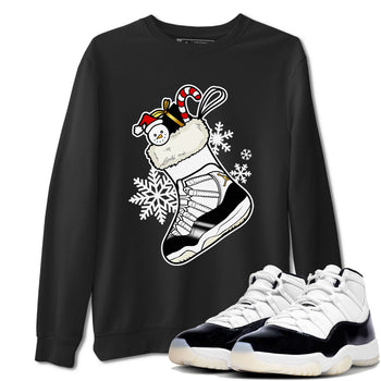 Air Jordan 11 Retro Gratitude shirt to match jordans Sneaker Stocking sneaker match tees Air Jordan 11 Gratitude SNRT Sneaker Release Tees Unisex Black 1 T-Shirt