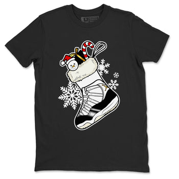 Air Jordan 11 Retro Gratitude shirt to match jordans Sneaker Stocking sneaker match tees Air Jordan 11 Gratitude SNRT Sneaker Release Tees Unisex Black 2 T-Shirt