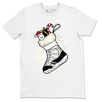 Air Jordan 11 Retro Gratitude shirt to match jordans Sneaker Stocking sneaker match tees Air Jordan 11 Gratitude SNRT Sneaker Release Tees Unisex White 2 T-Shirt