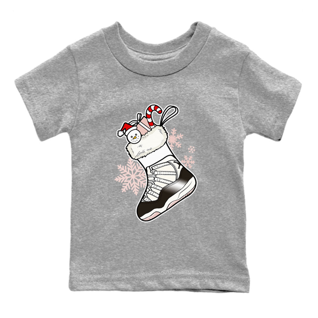 11s WMNS Neapolitan shirt to match jordans Sneaker Stocking sneaker match tees Air Jordan 11 Neapolitan SNRT Sneaker Release Tees Baby Toddler Heather Grey 2 T-Shirt