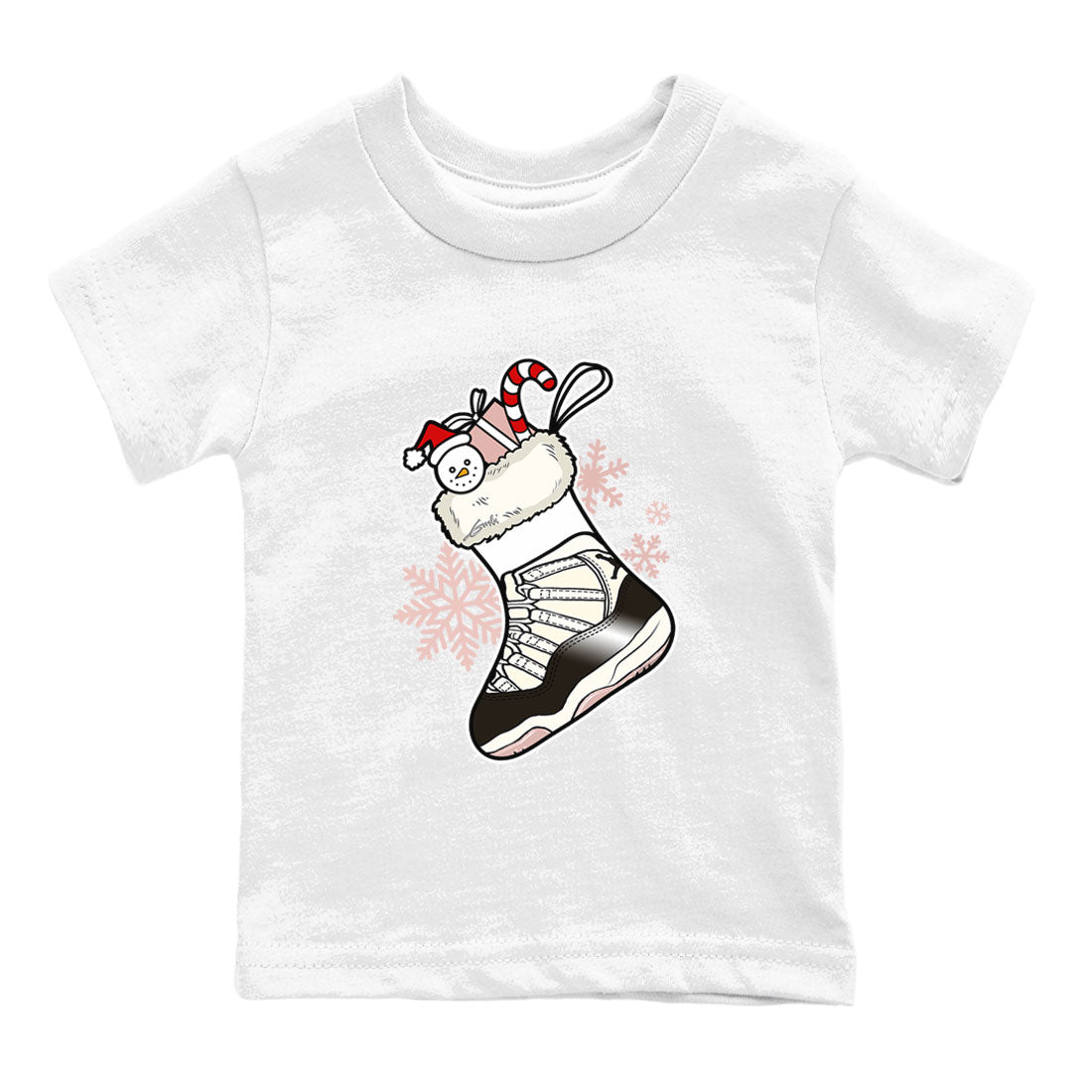 11s WMNS Neapolitan shirt to match jordans Sneaker Stocking sneaker match tees Air Jordan 11 Neapolitan SNRT Sneaker Release Tees Baby Toddler White 2 T-Shirt