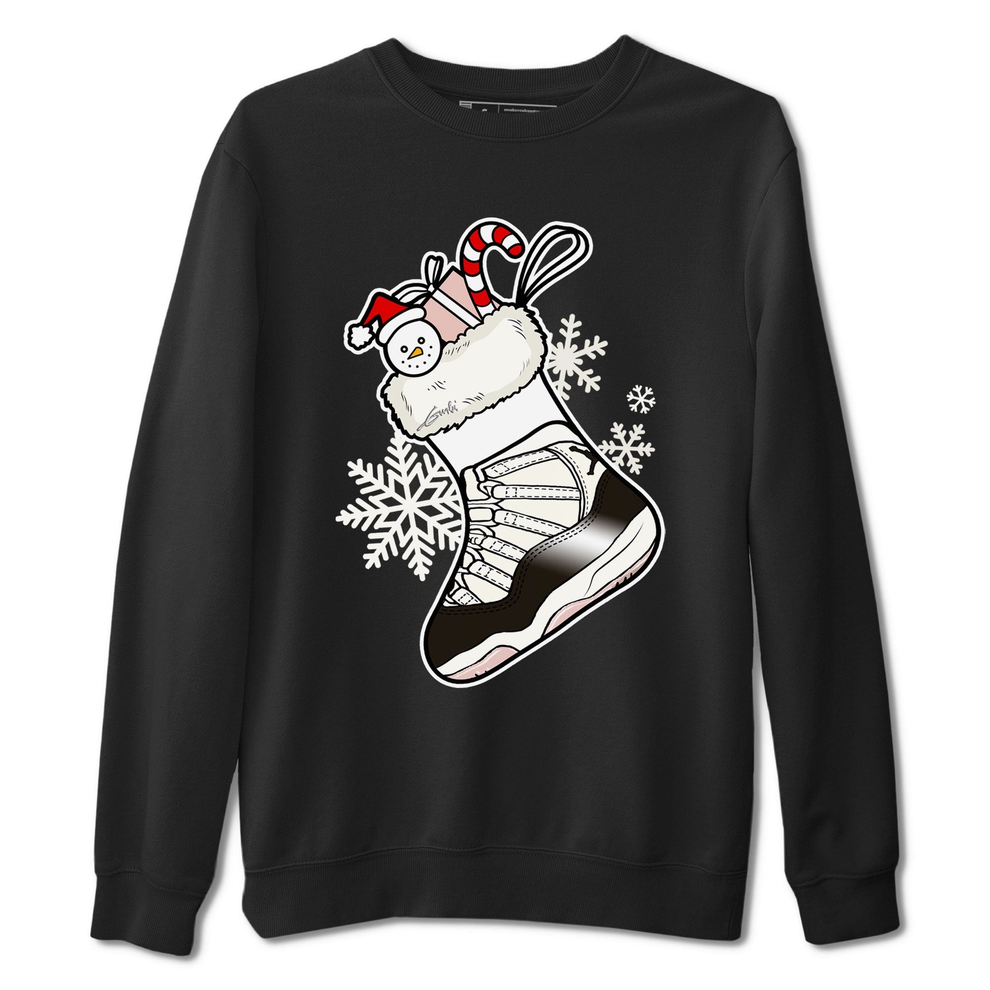 11s WMNS Neapolitan shirt to match jordans Sneaker Stocking sneaker match tees Air Jordan 11 Neapolitan SNRT Sneaker Release Tees Unisex Black 2 T-Shirt