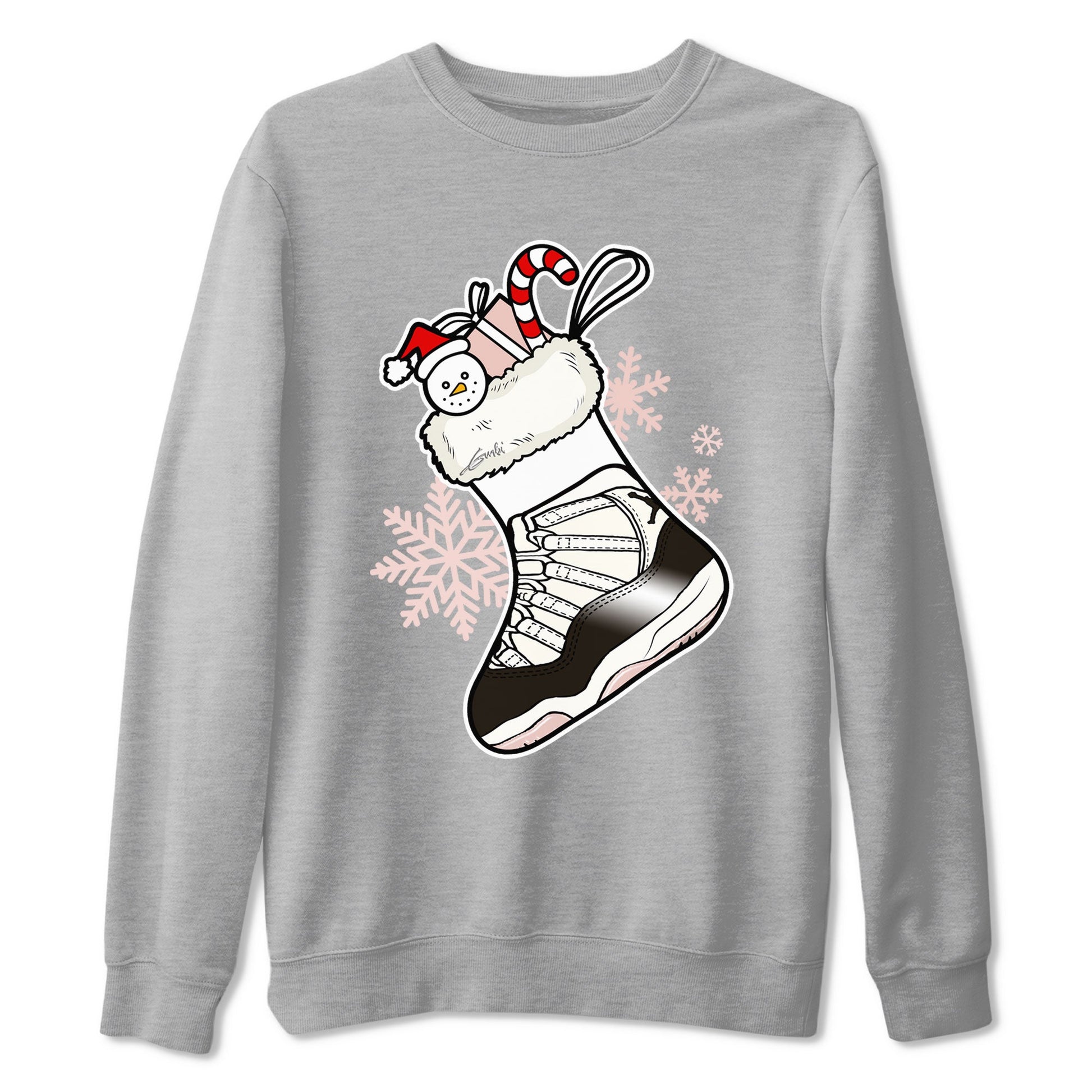 11s WMNS Neapolitan shirt to match jordans Sneaker Stocking sneaker match tees Air Jordan 11 Neapolitan SNRT Sneaker Release Tees Unisex Heather Grey 2 T-Shirt
