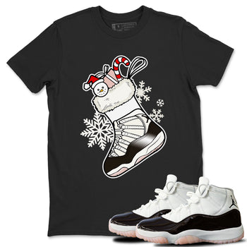 11s WMNS Neapolitan shirt to match jordans Sneaker Stocking sneaker match tees Air Jordan 11 Neapolitan SNRT Sneaker Release Tees Unisex Black 1 T-Shirt