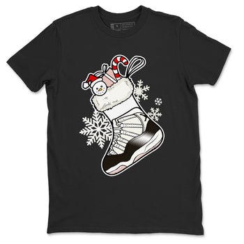 11s WMNS Neapolitan shirt to match jordans Sneaker Stocking sneaker match tees Air Jordan 11 Neapolitan SNRT Sneaker Release Tees Unisex Black 2 T-Shirt