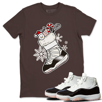 11s WMNS Neapolitan shirt to match jordans Sneaker Stocking sneaker match tees Air Jordan 11 Neapolitan SNRT Sneaker Release Tees Unisex Dark Chocolate 1 T-Shirt