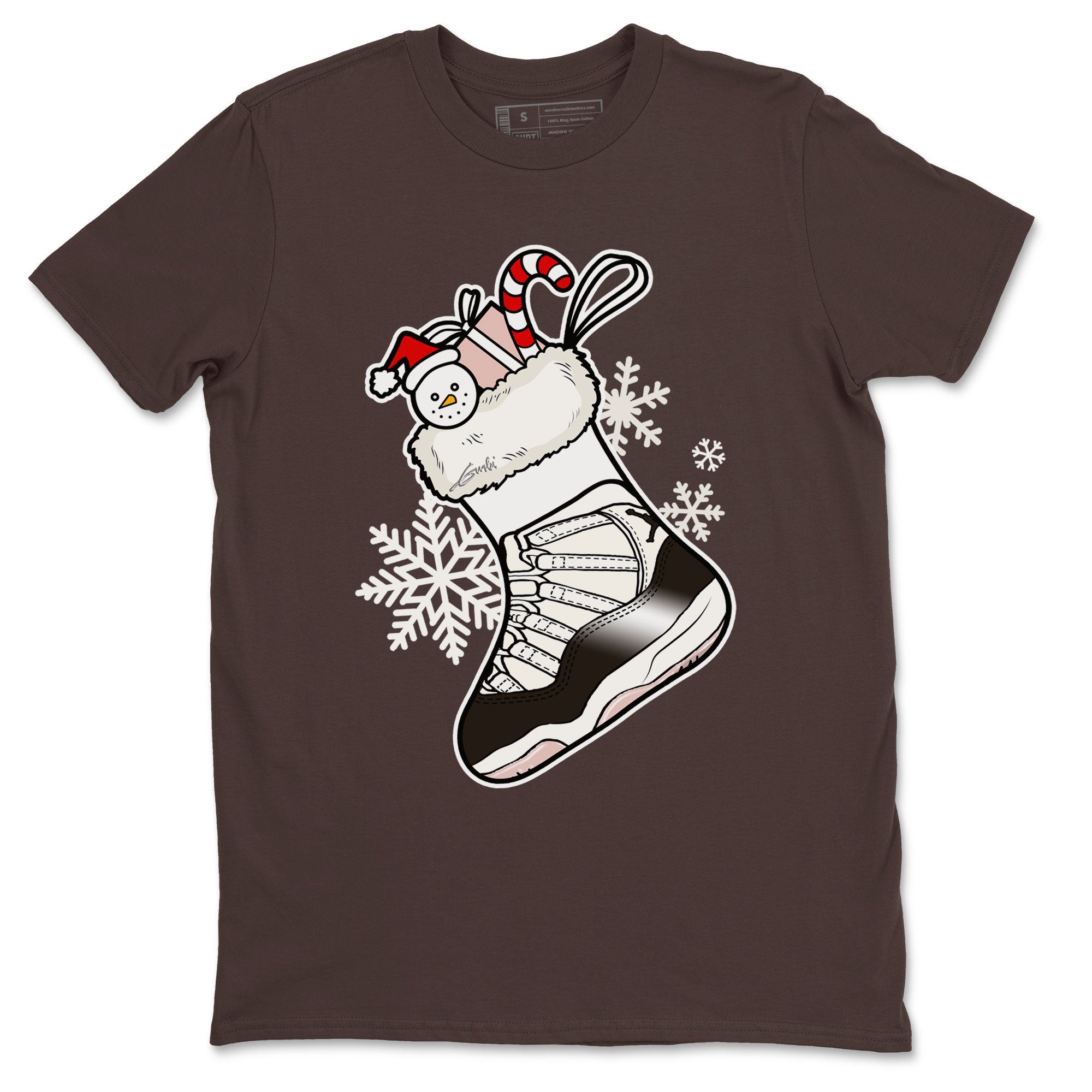 11s WMNS Neapolitan shirt to match jordans Sneaker Stocking sneaker match tees Air Jordan 11 Neapolitan SNRT Sneaker Release Tees Unisex Dark Chocolate 2 T-Shirt