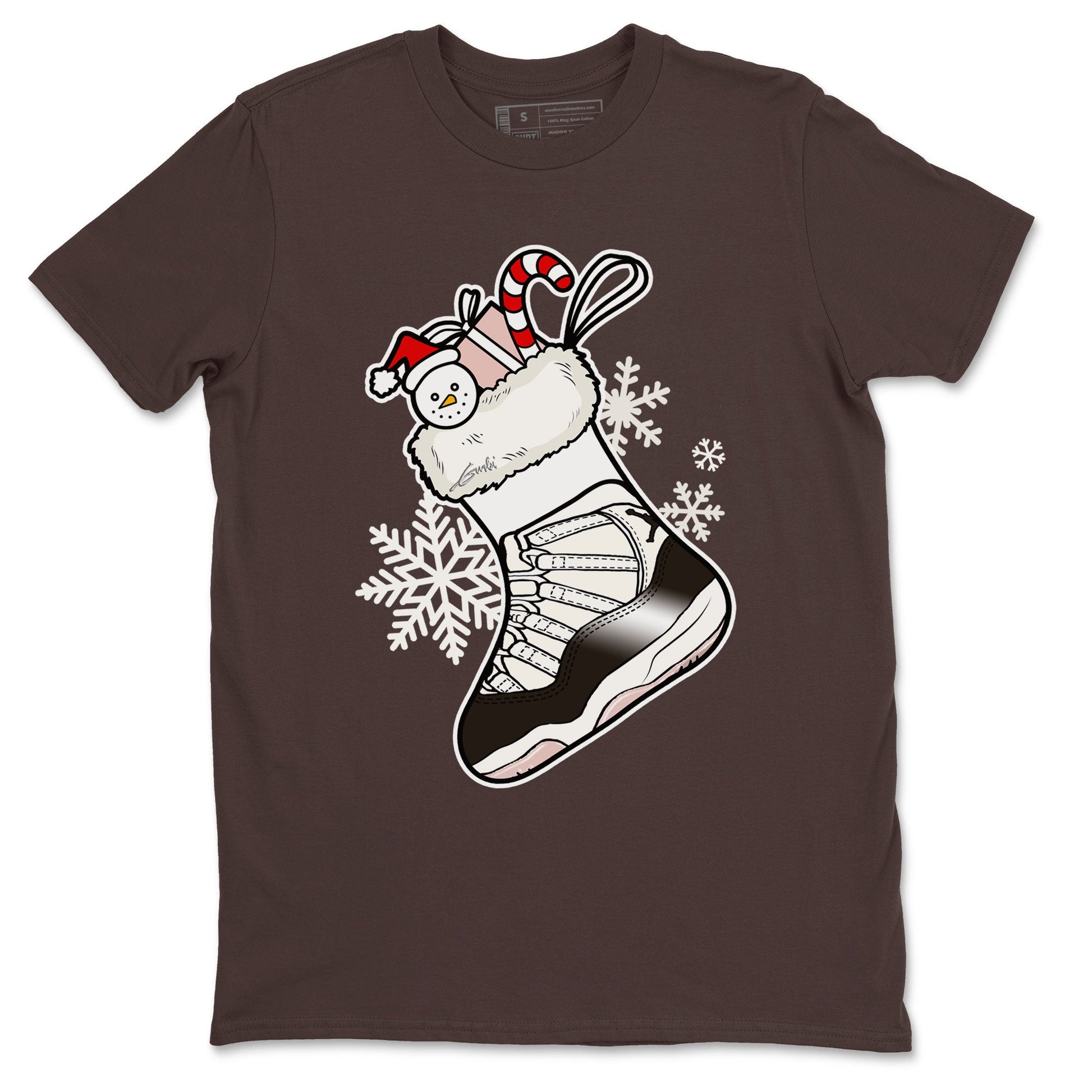 11s WMNS Neapolitan shirt to match jordans Sneaker Stocking sneaker match tees Air Jordan 11 Neapolitan SNRT Sneaker Release Tees Unisex Dark Chocolate 2 T-Shirt
