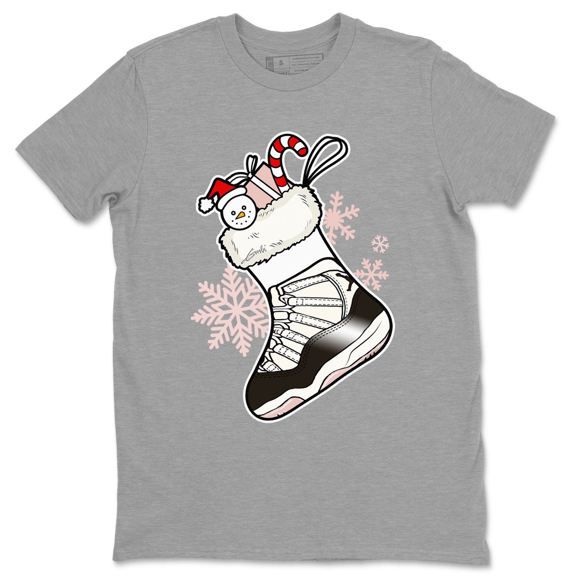 11s WMNS Neapolitan shirt to match jordans Sneaker Stocking sneaker match tees Air Jordan 11 Neapolitan SNRT Sneaker Release Tees Unisex Heather Grey 2 T-Shirt
