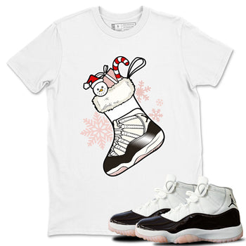 11s WMNS Neapolitan shirt to match jordans Sneaker Stocking sneaker match tees Air Jordan 11 Neapolitan SNRT Sneaker Release Tees Unisex White 1 T-Shirt