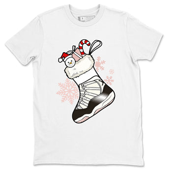 11s WMNS Neapolitan shirt to match jordans Sneaker Stocking sneaker match tees Air Jordan 11 Neapolitan SNRT Sneaker Release Tees Unisex White 2 T-Shirt