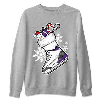 Jordan 3 Dark Iris Sneaker Match Tees Sneaker Stocking Sneaker Tees Jordan 3 Dark Iris Sneaker Release Tees Unisex Shirts