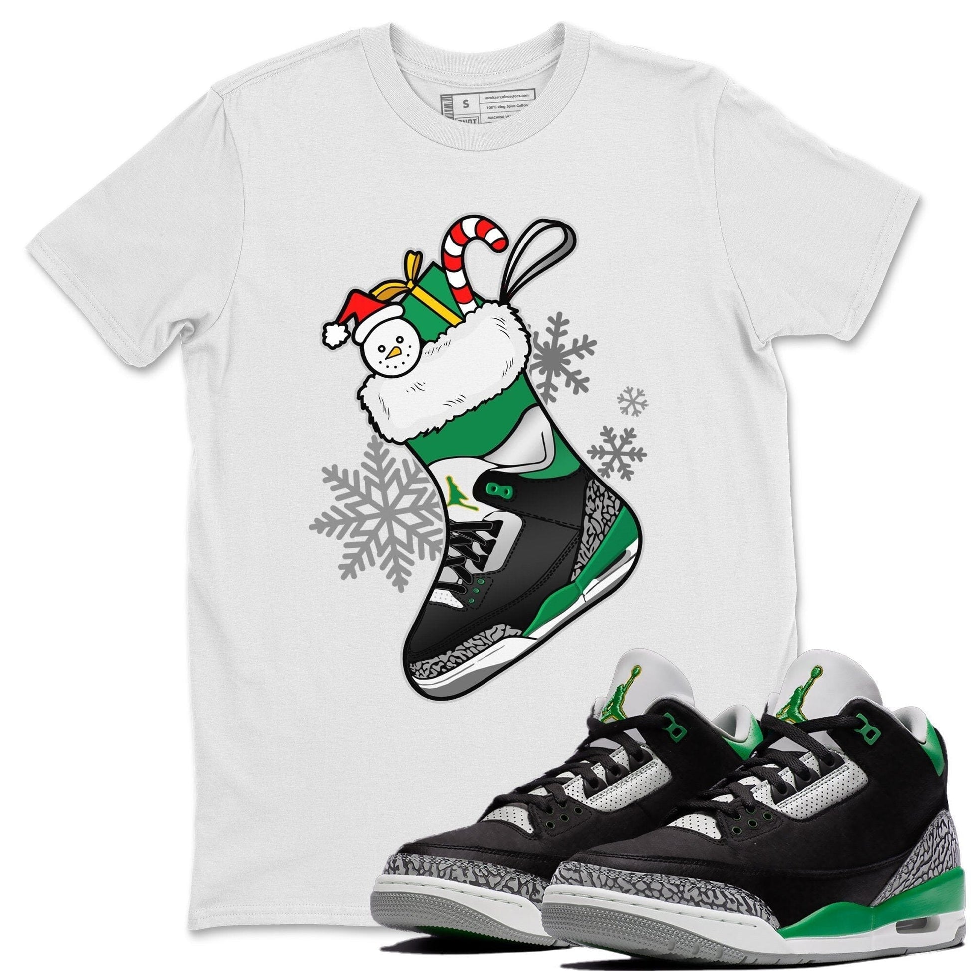 Jordan 3 Pine Green Sneaker Match Tees Sneaker Stocking Sneaker Tees Jordan 3 Pine Green Sneaker Release Tees Unisex Shirts
