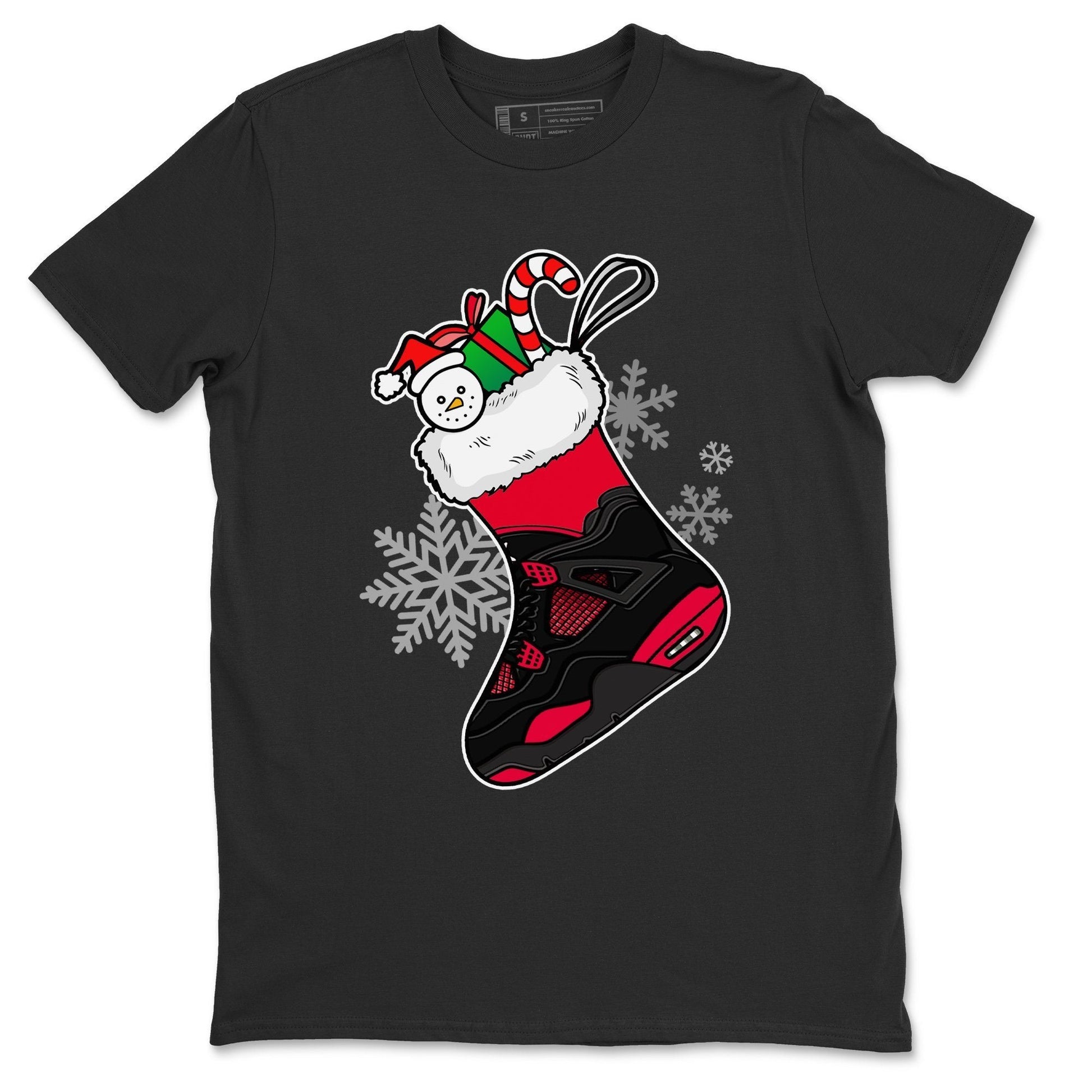 Jordan 4 Red Thunder Sneaker Match Tees Sneaker Stocking Sneaker Tees Jordan 4 Red Thunder Sneaker Release Tees Unisex Shirts