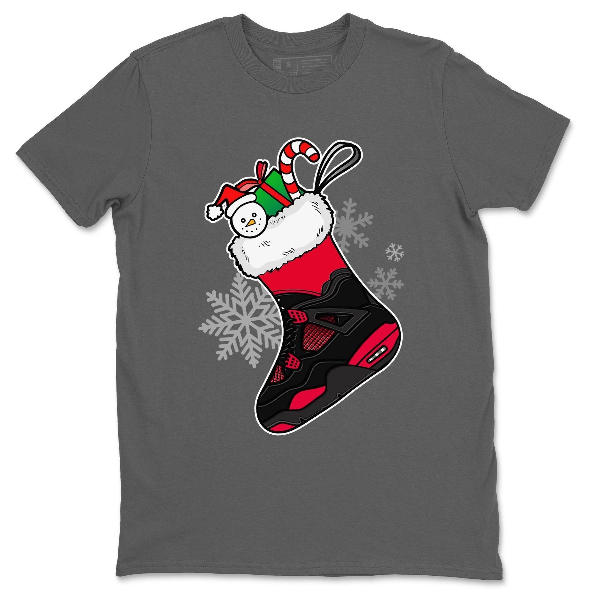 Jordan 4 Red Thunder Sneaker Match Tees Sneaker Stocking Sneaker Tees Jordan 4 Red Thunder Sneaker Release Tees Unisex Shirts