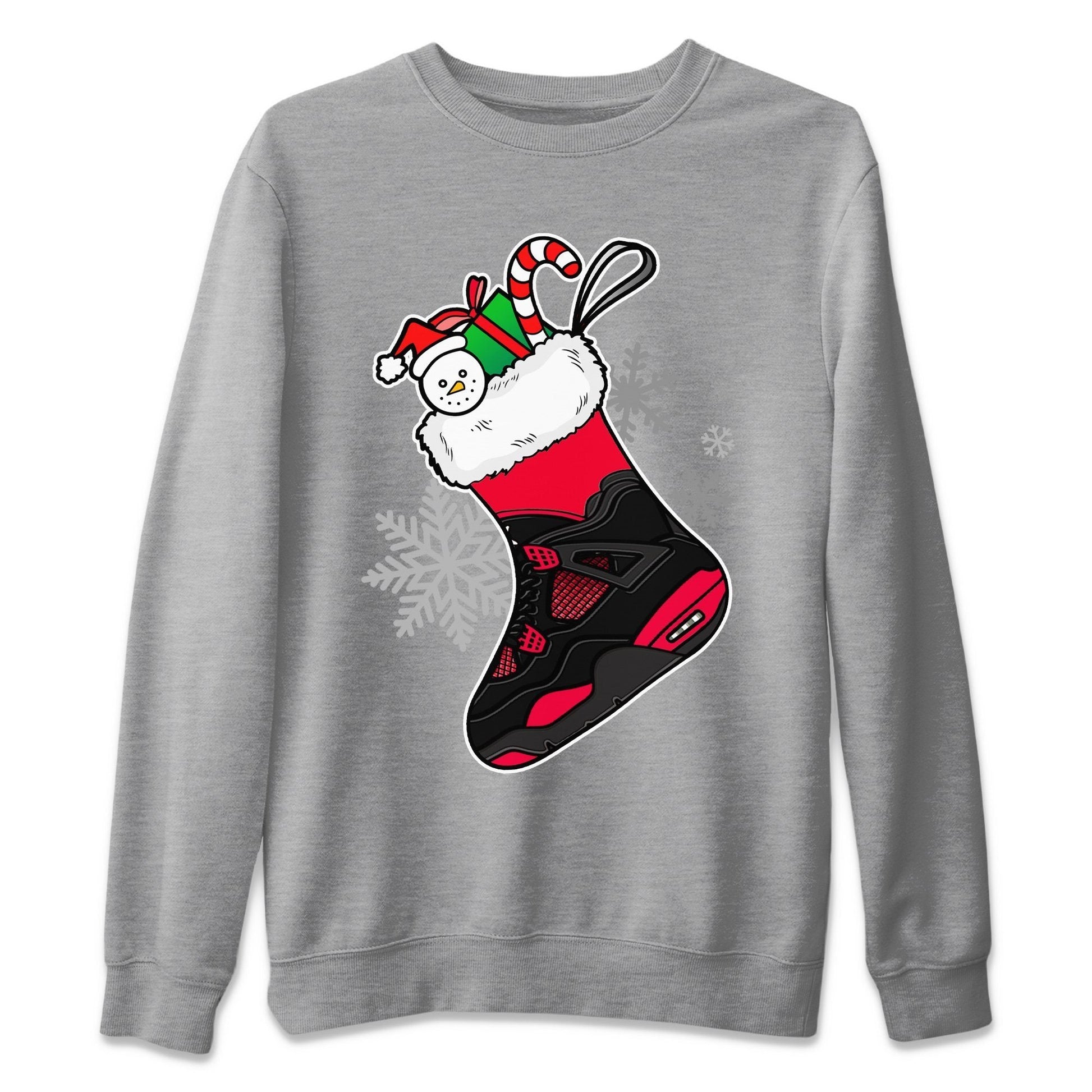Jordan 4 Red Thunder Sneaker Match Tees Sneaker Stocking Sneaker Tees Jordan 4 Red Thunder Sneaker Release Tees Unisex Shirts
