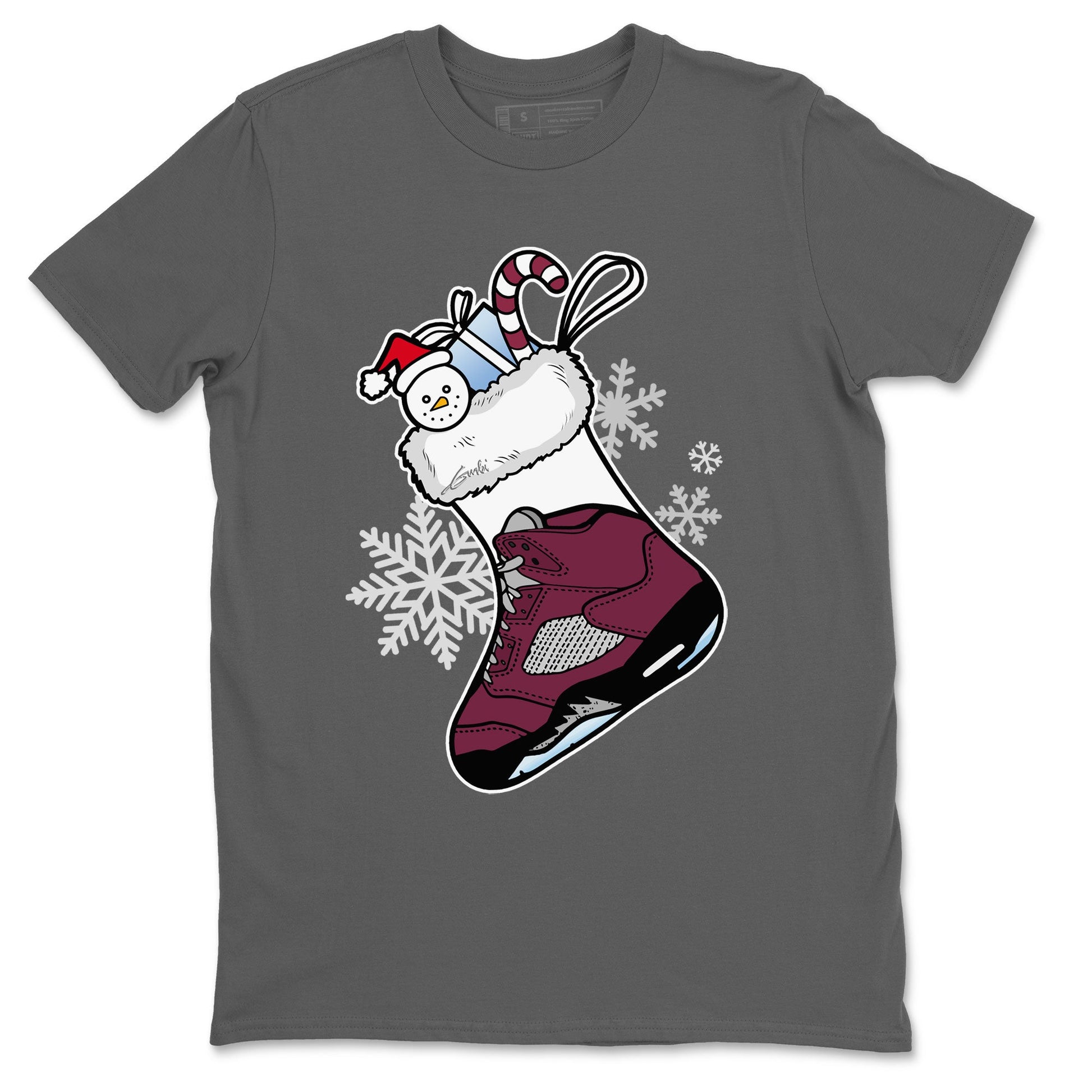 Air Jordan 5 Burgundy shirt to match jordans Sneaker Stocking sneaker match tees Air Jordan 5s Burgundy SNRT Sneaker Release Tees Unisex Cool Grey 2 T-Shirt