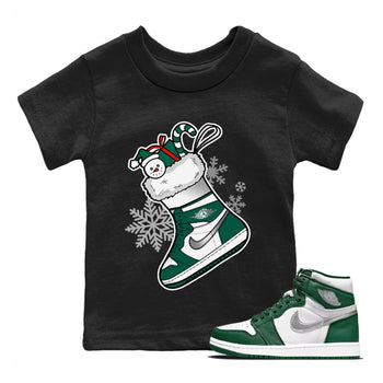 Jordan 1 Gorge Green Sneaker Match Tees Sneaker Stocking Sneaker Tees Jordan 1 Gorge Green Sneaker Release Tees Kids Shirts