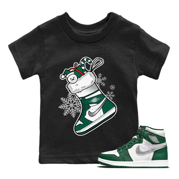 Jordan 1 Gorge Green Sneaker Match Tees Sneaker Stocking Sneaker Tees Jordan 1 Gorge Green Sneaker Release Tees Kids Shirts