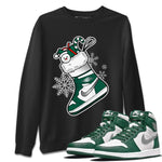 Jordan 1 Gorge Green Sneaker Match Tees Sneaker Stocking Sneaker Tees Jordan 1 Gorge Green Sneaker Release Tees Unisex Shirts