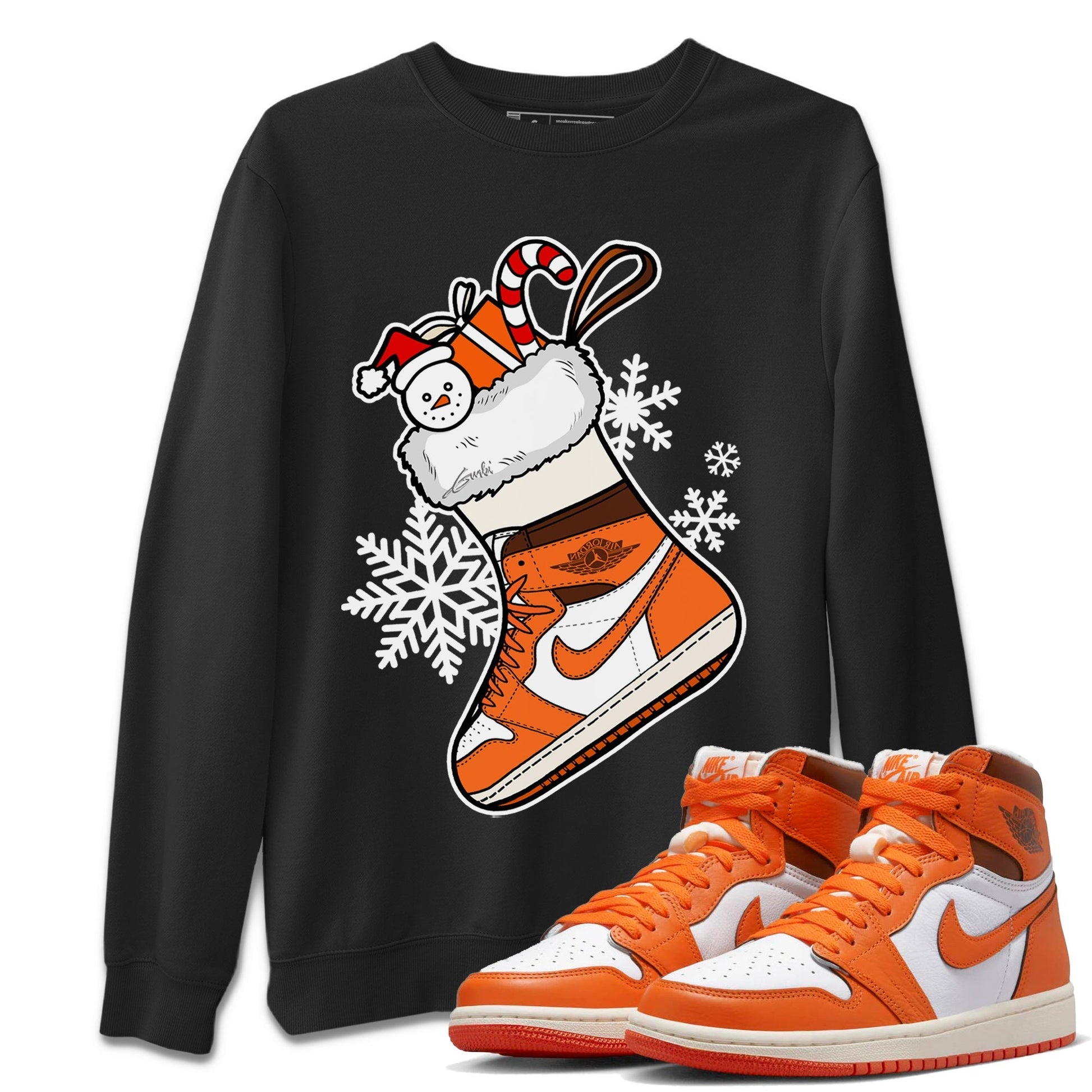 Jordan 1 Starfish Sneaker Match Tees Sneaker Stocking Sneaker Tees Jordan 1 Starfish Sneaker Release Tees Unisex Shirts