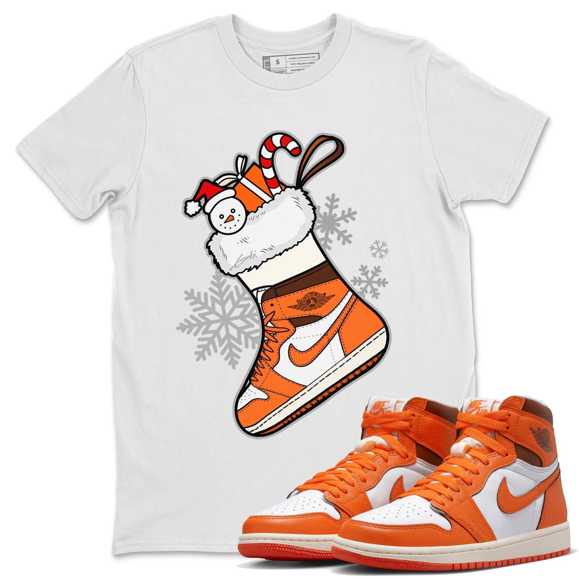 Jordan 1 Starfish Sneaker Match Tees Sneaker Stocking Sneaker Tees Jordan 1 Starfish Sneaker Release Tees Unisex Shirts