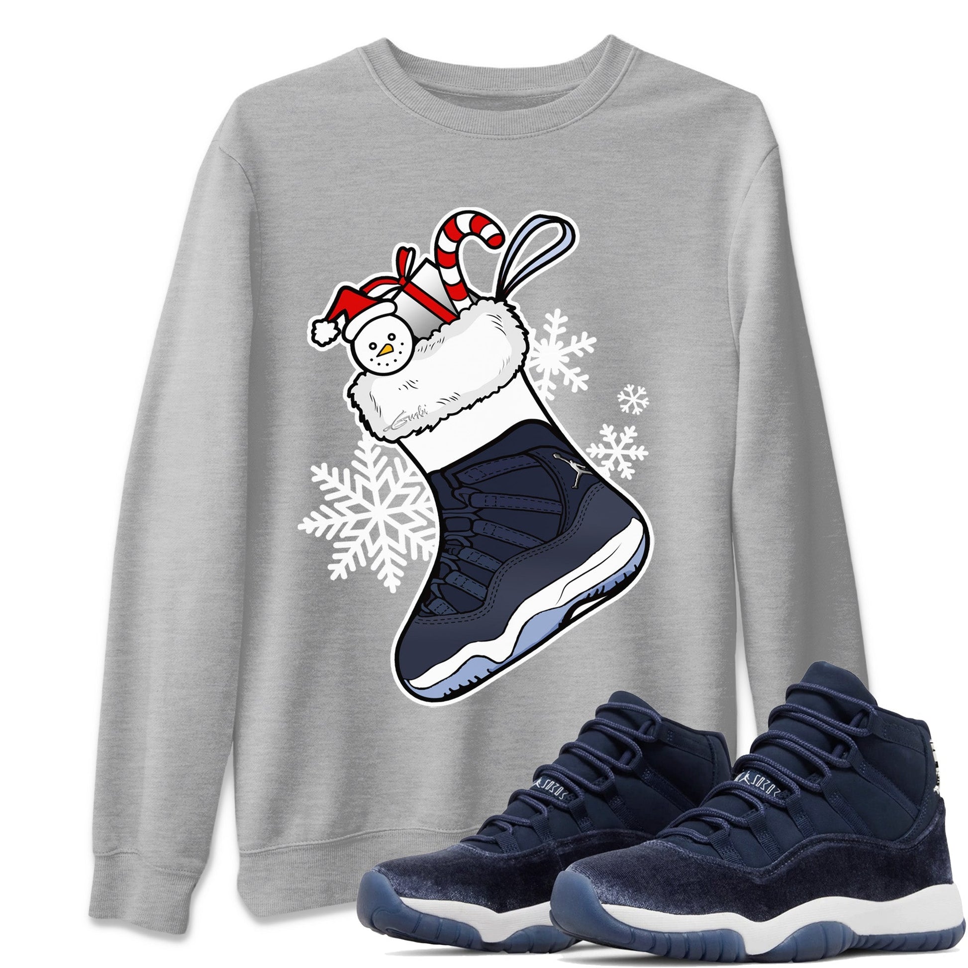 Jordan 11 Midnight Navy Sneaker Match Tees Sneaker Stocking Sneaker Tees Jordan 11 Midnight Navy Sneaker Release Tees Unisex Shirts