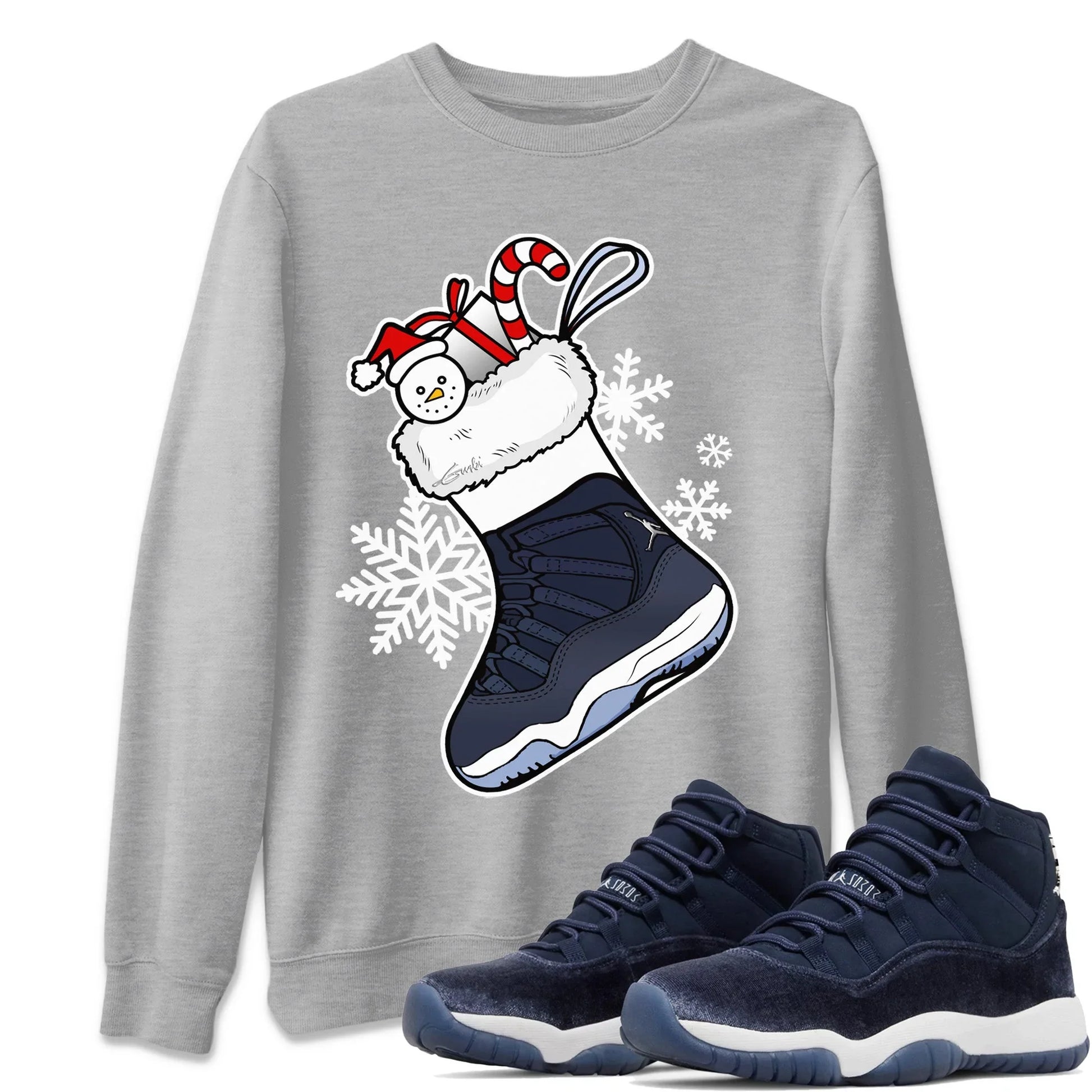 Jordan 11 Midnight Navy Sneaker Match Tees Sneaker Stocking Sneaker Tees Jordan 11 Midnight Navy Sneaker Release Tees Unisex Shirts