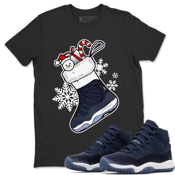 Jordan 11 Midnight Navy Sneaker Match Tees Sneaker Stocking Sneaker Tees Jordan 11 Midnight Navy Sneaker Release Tees Unisex Shirts