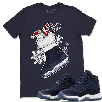 Jordan 11 Midnight Navy Sneaker Match Tees Sneaker Stocking Sneaker Tees Jordan 11 Midnight Navy Sneaker Release Tees Unisex Shirts