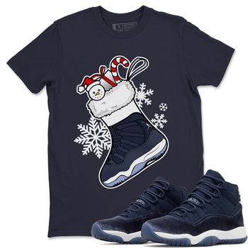 Jordan 11 Midnight Navy Sneaker Match Tees Sneaker Stocking Sneaker Tees Jordan 11 Midnight Navy Sneaker Release Tees Unisex Shirts