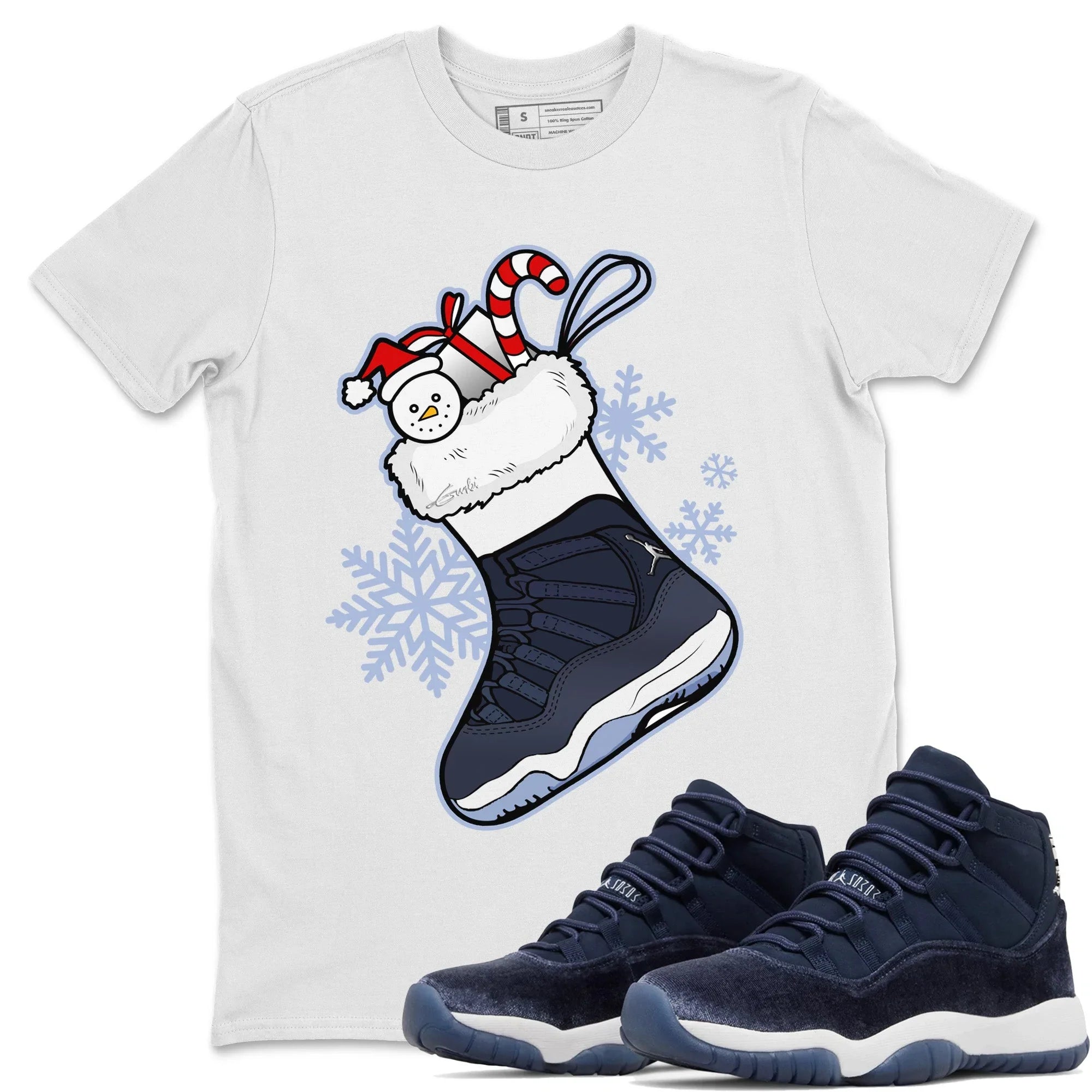 Jordan 11 Midnight Navy Sneaker Match Tees Sneaker Stocking Sneaker Tees Jordan 11 Midnight Navy Sneaker Release Tees Unisex Shirts