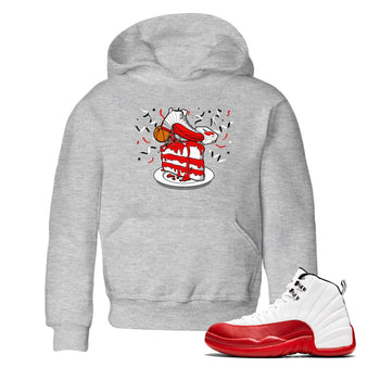 Jordan 12 Retro Cherry shirt to match jordans Varsity Red Sneaker Topper special sneaker matching tees 12s Cherry SNRT sneaker tees Baby Toddler Heather Grey 1 T-Shirt