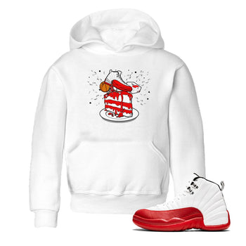 Jordan 12 Retro Cherry shirt to match jordans Varsity Red Sneaker Topper special sneaker matching tees 12s Cherry SNRT sneaker tees Baby Toddler White 1 T-Shirt