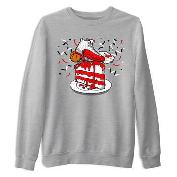 Jordan 12 Retro Cherry shirt to match jordans Varsity Red Sneaker Topper special sneaker matching tees 12s Cherry SNRT sneaker tees Unisex Heather Grey 2 T-Shirt