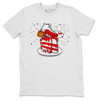 Jordan 12 Retro Cherry shirt to match jordans Varsity Red Sneaker Topper special sneaker matching tees 12s Cherry SNRT sneaker tees Unisex White 2 T-Shirt