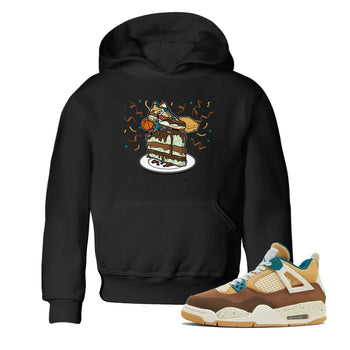 4s GS Cacao Wow shirt to match jordans Sneaker Topper sneaker tees Air Jordan 4 Cacao Wow SNRT Sneaker Release Tees Baby Toddler Black 1 T-Shirt
