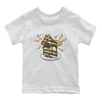4s GS Cacao Wow shirt to match jordans Sneaker Topper sneaker tees Air Jordan 4 Cacao Wow SNRT Sneaker Release Tees Baby Toddler White 2 T-Shirt