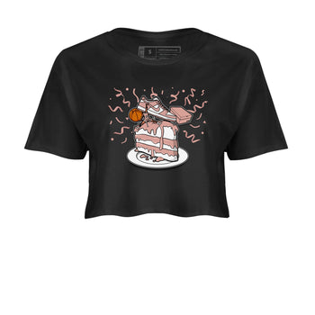 Dunk Rose Whisper shirt to match jordans Sneaker Topper sneaker tees Dunk WMNS Rose Whisper SNRT Sneaker Release Tees Black 2 Crop T-Shirt