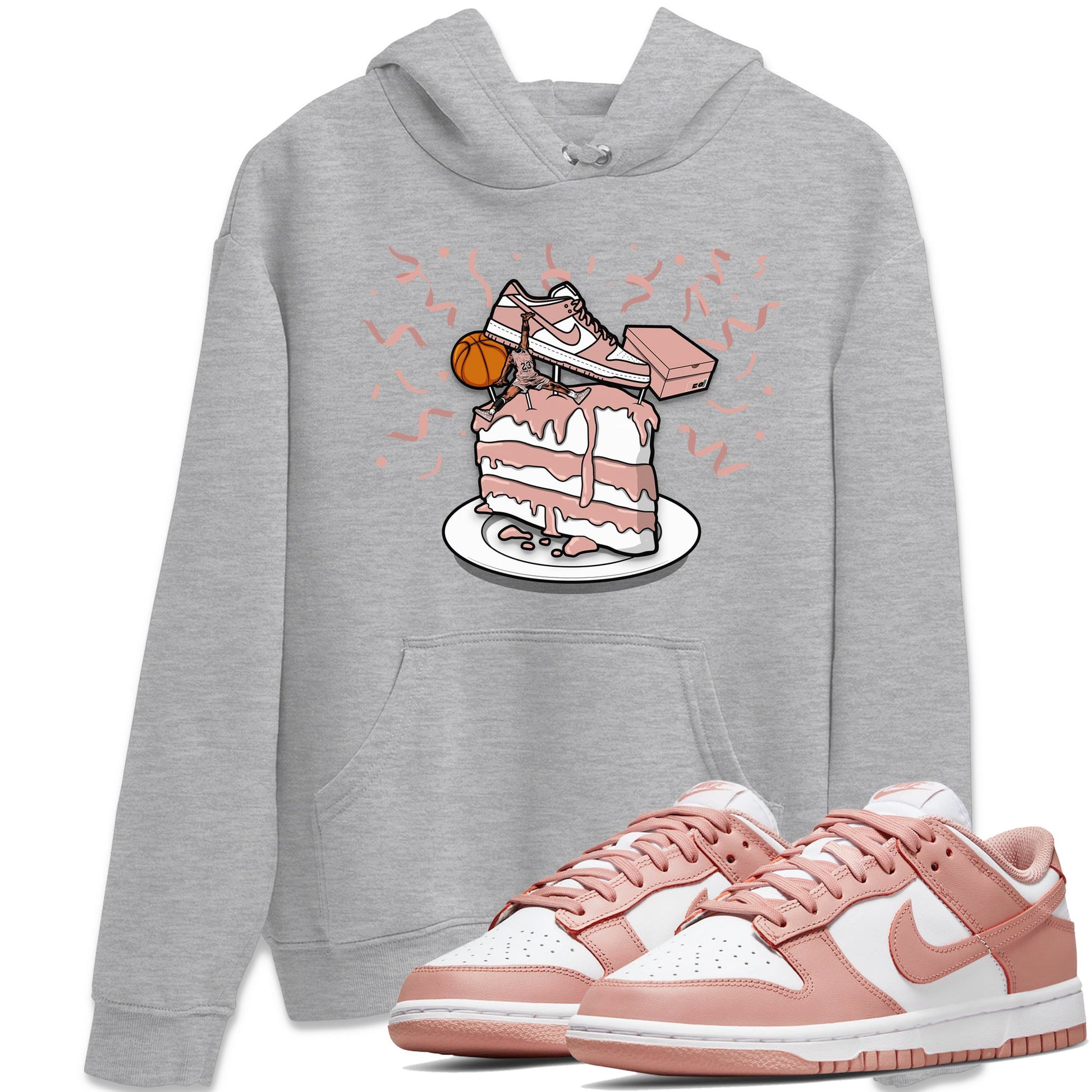 Dunk Rose Whisper shirt to match jordans Sneaker Topper sneaker tees Dunk WMNS Rose Whisper SNRT Sneaker Release Tees Unisex Heather Grey 1 T-Shirt