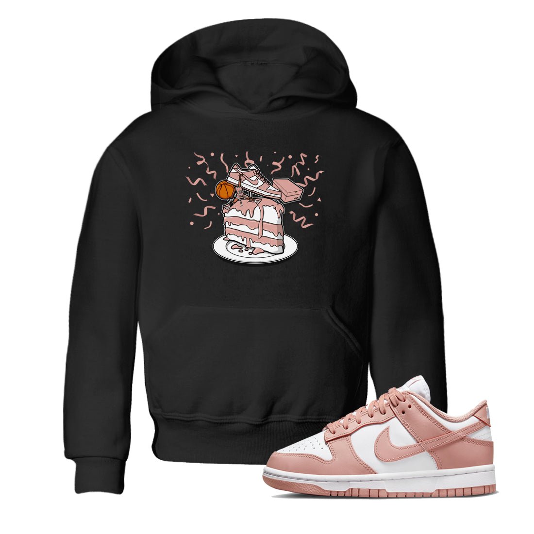 Dunk Rose Whisper shirt to match jordans Sneaker Topper sneaker tees Dunk WMNS Rose Whisper SNRT Sneaker Release Tees Baby Toddler Black 1 T-Shirt