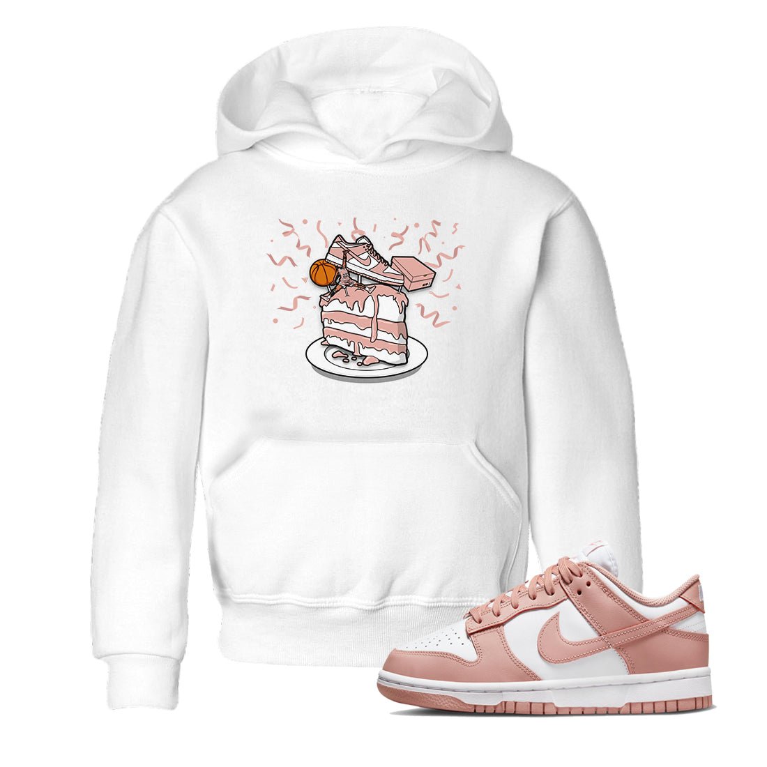 Dunk Rose Whisper shirt to match jordans Sneaker Topper sneaker tees Dunk WMNS Rose Whisper SNRT Sneaker Release Tees Baby Toddler White 1 T-Shirt