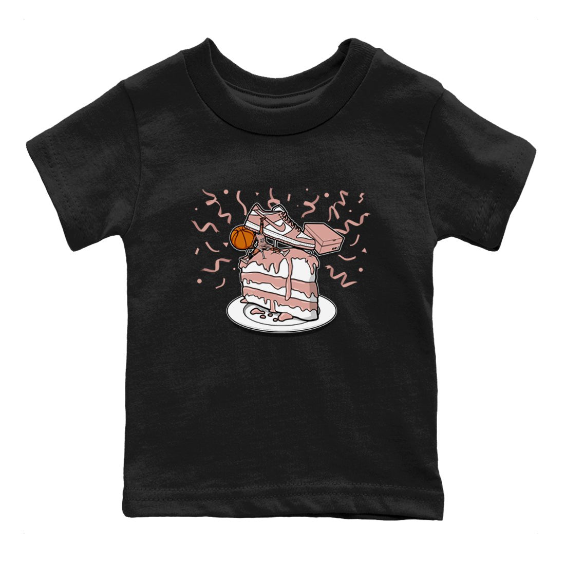 Dunk Rose Whisper shirt to match jordans Sneaker Topper sneaker tees Dunk WMNS Rose Whisper SNRT Sneaker Release Tees Baby Toddler Black 2 T-Shirt